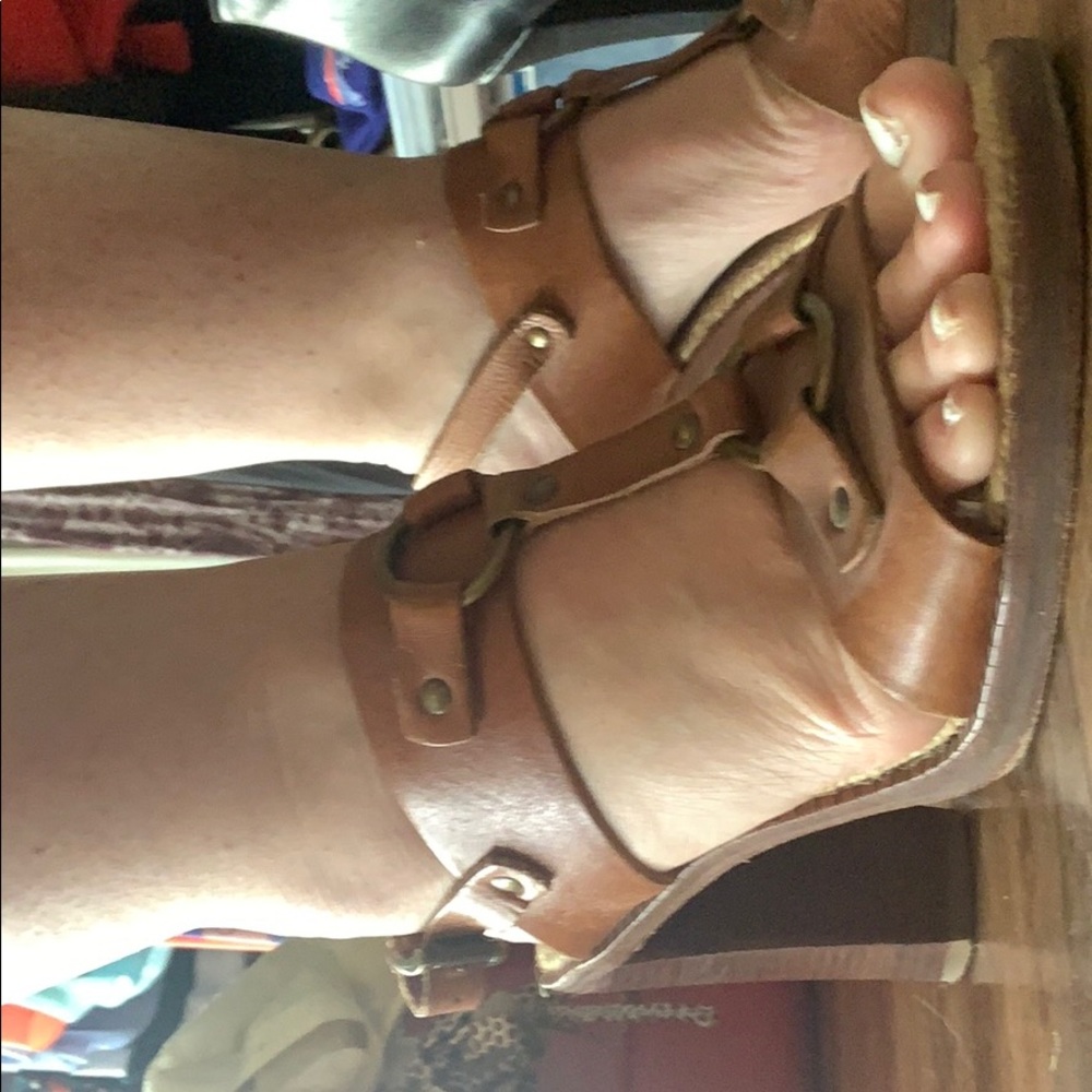 Michael Kors Leather Sandal 8m - Picture 3 of 11